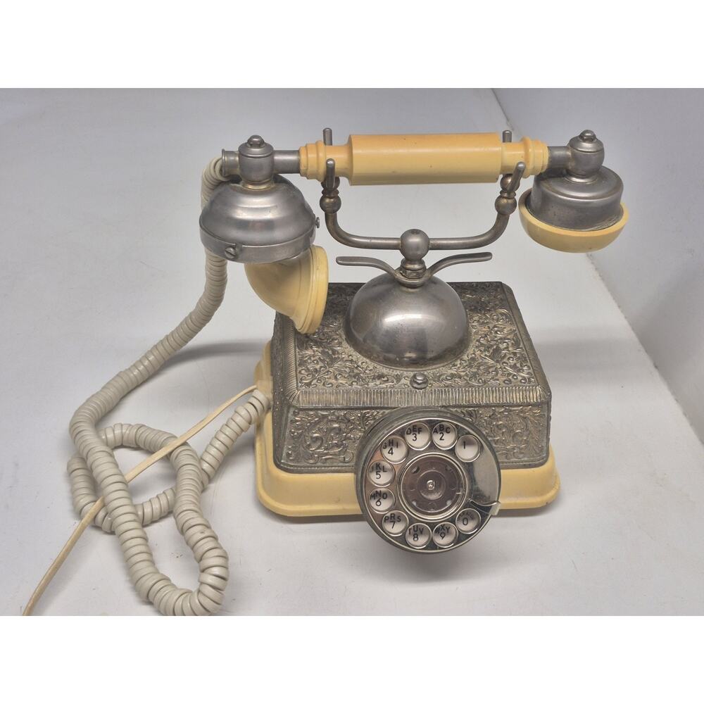 Vintage Radio Shack French Continental Victorian Style Rotary Dial Phone